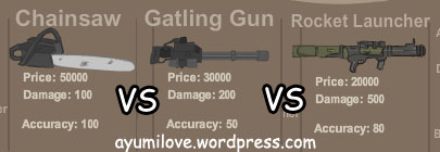 chainsaw_vs_gatlinggun_rocketlauncher